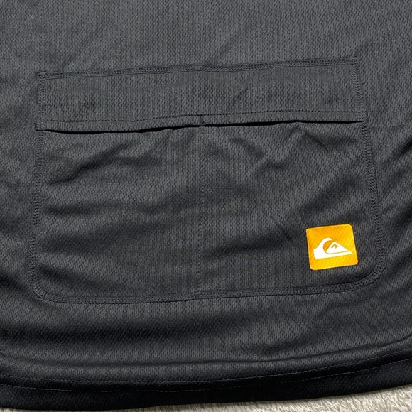 Quiksilver XXL Men's Long Sleeve Performance Shirt V Neck Active Top Black - Picture 7 of 9